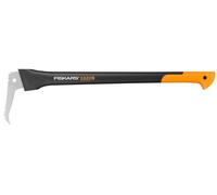 Fiskars, longue hache à main pour le travail du bois, longueur : 78,5 cm, lame en acier trempé / manche en plastique renforcé en fibre de verre, avec étui de protection, couleur : noir/orange, gamme W