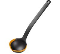 Fiskars Louche Functional Form 1079965 – Bords en silicone, Échelle graduée, 36,2 cm Noir/Orange