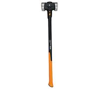 Fiskars Marteau Pro à tête plate, système de contrôle des chocs IsoCore, revêtement antirouille forgé traité thermiquement, 5,4 kg, 91,4 cm