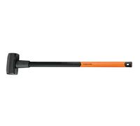 Fiskars Masse forgée 5 kg, Avec pare-faux coup | Tête en acier au carbone/Manche trimatière de 90 cm avec noyau en fibre de verre, Noir/Orange, XXL, 1001618