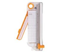 Fiskars Massicot Bypass multi-matériaux en rouleau, 30 cm / A4 | Massicot pour matériaux épais comme le vinyle, le cuir, l'aggloméré et le carton, plastique/aluminium, blanc/orange, 1068570