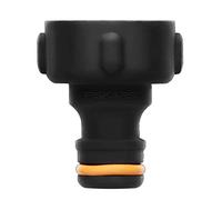 Fiskars Nez de Robinet, pour Robinets, Ø 26,5 mm (G 3/4"), FiberComp | Taille universelle, 10 g, Noir/Orange, 1027054