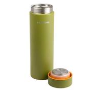 Fiskars On-the-go, Gourde Isotherme 0,5 L | Design Compact pour le Jardin et l'Extérieur, Hauteur 22cm, Acier Inoxydable, Vert, 1078760