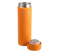 Fiskars On-the-go, Gourde Isotherme 0,5 L, Gourde Anti-Fuite et Sans BPA pour Boissons Chaudes et Froides, Design Compact pour le Jardin et l'Extérieur, Hauteur 22cm, Acier Inoxydable, Orange, 1078698