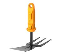 Fiskars OneClick Binette Combinée, pour Ameublir et Désherber | Changement sans Effort en Un Seul Clic, Acier au Bore, Largeur : 5 cm, Noir/Orange, 1080695