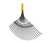 Fiskars OneClick Brosse Métallique, Accessoire pour Éliminer la Mousse du Gazon, Changement sans Effort en Un Seul Clic, Largeur : 42 cm, Noir/Orange, 1080675