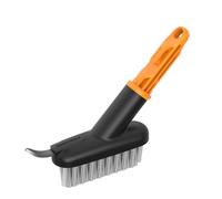 Fiskars OneClick Brosse pour Dalle, Embout 2-en-1 avec Lame en Acier et Brosse, Changement Facile en Un Clic, pour Pavés et Joints, Noir/Orange, 1080697