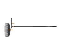 Fiskars OneClick Râteau à Feuilles, Râteau 14 Dents et Manche L, 1080716 | Set 3 pièces, Assemblage facile, Longueur manche: 161 cm, Largeur râteau à feuilles: 51 cm, Largeur râteau 14 dents: 36 cm