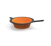 Fiskars Passoire, Ø 26 cm, Plastique/Silicone, Functional Form | Noir/Orange, 1027304