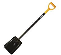 Fiskars Pelle, Solid, Largeur : 23,5 cm, Longueur : 127 cm, Lame en Acier/Plastique, Noir/Orange, 1003457