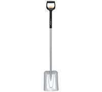 Fiskars Pelle Télescopique pour soulever et déplacer les Matériaux en Vrac et la Neige, longueur : 121 - 140 cm, Lame renforcée en Acier au bore, Noir/orange, Xact, 1066734
