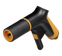Fiskars Pistolet Pulvérisateur, 2 Jets, Débit réglable en continu | Avec Contrôle Gâchette à l'Avant et verrouillage marche/arrêt, Taille universelle, noir/orange, 1065484