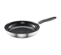 Fiskars Poêle, Ø 26 cm, Poêle Anti-adhésive | Convient pour toutes les Cuisinières, Inox recy unctional Form, Argent/Noir, 1072311