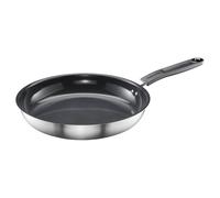 Fiskars Poêle, Ø 28 cm, Poêle Anti-adhésive | Convient pour toutes les Cuisinières, Inox recy unctional Form, Argent/Noir, 1072312