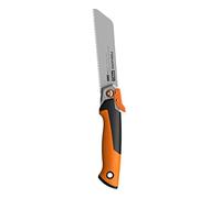 Fiskars Pro Scie à Coupe Tirante Pliante, Longueur de lame : 15 cm, 19 TPI | Noir/Orange, PowerTooth, 1062932