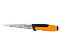 Fiskars Pro Scie à Guichet, Étui inclus, Longueur de lame : 15 cm, 7 TPI | Noir/Orange, PowerTooth, 1062935