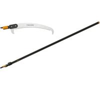 Fiskars QuikFit™ Scie courbe + QuikFit™ Manche télescopique L - SET Fiskars 1001655