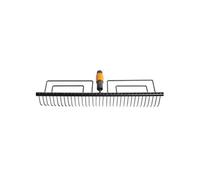 Fiskars Râteau à feuilles QuikFit 1000656 (135514) - 58 cm, 35 dents, tête en acier