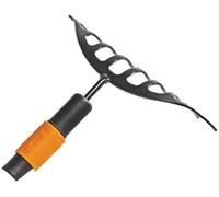 Fiskars Râteau à fleurs QuikFit 24,5 cm (135501/1000651) – 10 dents, acier au carbone