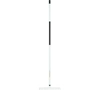 Fiskars Râteau léger avec dents en acier trempé, poignée en aluminium | Noir/Blanc, 360 mm x 1570 mm x 75 mm, 1019608