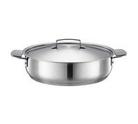 Fiskars Cocotte All Steel 28 cm – Avec couvercle, antiadhésive, compatible toutes cuisinières