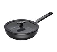 Fiskars Sauteuse avec Couvercle, Hard Face, Diamètre 26 cm | Capacité : 2,8 litres, Tous Types de Feux, Antiadhésif, Résistant aux Rayures, Aluminium/Plastique, Noir, 1075529
