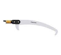Fiskars Scie à élaguer pour manche télescopique QuikFit, Tête d'outil, Longueur: 55 cm, Lame en acier trempé, Noir/Orange, QuikFit, 1000691