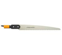 Fiskars Scie droite, Tête D'outil Quikfit, Longueur: 52 cm, Acier trempé, Noir/Orange, Quikfit, 1000692