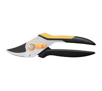 Fiskars Sécateur Bypass Solid P331 - Lame franche, revêtement antiadhésif, acier, noir/orange