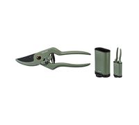 Fiskars Sécateur avec Étui, Urban Plant Care, Pour Plantes d'Intérieur, Longueur Totale 19,9 cm, Acier Inoxydable/Aluminium/Plastique, Vert Foncé/Noir, 1075314