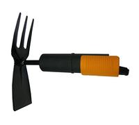 Fiskars Serfouette panne et fourche, Tête d'outil QuikFit, Longueur: 18,5 cm, Tête en acier, Noir/Orange, QuikFit, 1000735