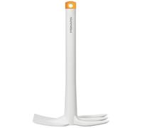 Fiskars Serfouette pour Planter ou Extirper Les Mauvaises Herbes | Longueur : 32,2 cm, Blanc/Orange, Plastique renforcé de fibres de verre, Light, 1027035