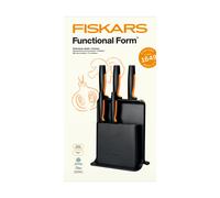 Fiskars Set de couteaux avec bloc à couteaux Functional Form Plastique. 6 pièces