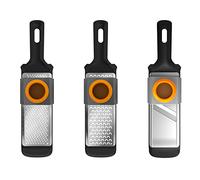 Fiskars Set Mandoline et Râpes, 3 Pièces, Métal/Plastique, Functional Form, 1014414