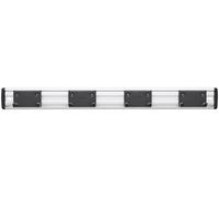 Fiskars Porte-outils de jardin OneClick 1082705 – Support mural métal 5 crochets doubles noir/argent