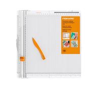 Fiskars Tableau de bord et de score de 30,5 cm, système TripleTrack, surface de notation intégrée, design pliable pour travaux manuels et voyages