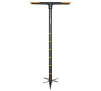 Fiskars Tarière manuelle graduée, Trous jusqu'à 20 cm de diamètre, Noir/Orange, QuikDrill, Taille: L, 1000640