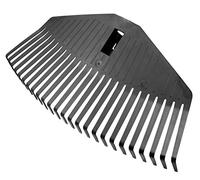 Fiskars Tête de balai à gazon livrée sans manche, 25 dents, compatible avec le Manche Fiskars Solid, Largeur : 41,5 cm, Dents en plastique, Noir, M, Solid, 1014914