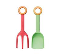 Fiskars Truelle et fourche pour enfants MyFirst Fiskars 2-en-1 24 cm plastique renforcé vert/orange