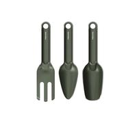 Fiskars Urban Plant Care, Set d'Outils de Jardinage, 3 Pièces, Kit Tout-en-Un pour Plantes d'Intérieur, Design Peu Encombrant, Acier Inoxydable avec Revêtement, Vert Olive, 1080777