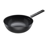Fiskars Wok, Hard Face, Diamètre 28 cm, Contenance : 4,5 litres | Tous Types de Feux, Revêtement Anti-Adhésif, Résistant aux Rayures, Aluminium/Plastique, Noir, 1075523