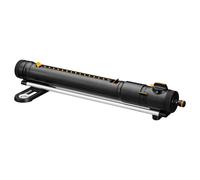 Fiskars X-Series Arroseur Oscillant S-M | Avec Filtre Amovible et Outil de Nettoyage des Buses, Arroseur pour 150-300 m², Noir/Orange, 1070832