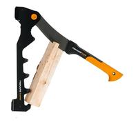 Fiskars X-Series Kit de Fendeur de Bois | Avec Support Mural et Serpe WoodXpert XA3, pour fendre Le Bois de Chauffage et Les Branches, Noir, Orange, 1079159