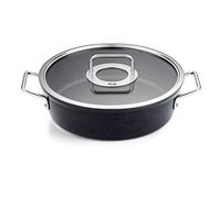 Faitout bas ADAMANT 28 cm, noir, aluminium, Fissler