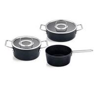Fissler Batterie de cuisine ADAMANT – Set de 3, noir, aluminium