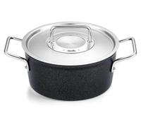 Fissler Faitout haut ADAMANT 20 cm, 2,7 l – Aluminium antiadhésif, couvercle métal, induction, noir