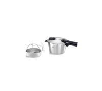 FISSLER Autocuiseur avec insert vapeur VITAQUICK 22cm /4,5l Acier inoxydable argent