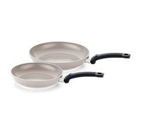 Fissler Ceratal Classic Lot De Poêles À Frire, 2 Pièces, Poêle Anti-adhésive En Aluminium À Revêtement En Céramique (24+28 cm), Compatible Induction, Grau