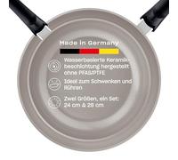 Fissler Ceratal Classic Lot De Poêles À Frire, 2 Pièces, Poêle Anti-adhésive En Aluminium À Revêtement En Céramique (24+28 cm), Fabrication En Allemagne, Compatible Induction