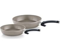 Fissler Jeu de poêles Ceratal Comfort – Set 2 pièces 24 & 28 cm, aluminium beige